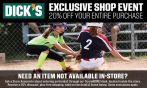 20% Off Dick's Exclusive Shop Event 2/27 - 3/02