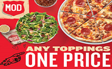 All Pizzas Welcome - MOD Pizza